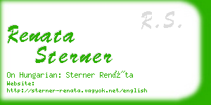 renata sterner business card
